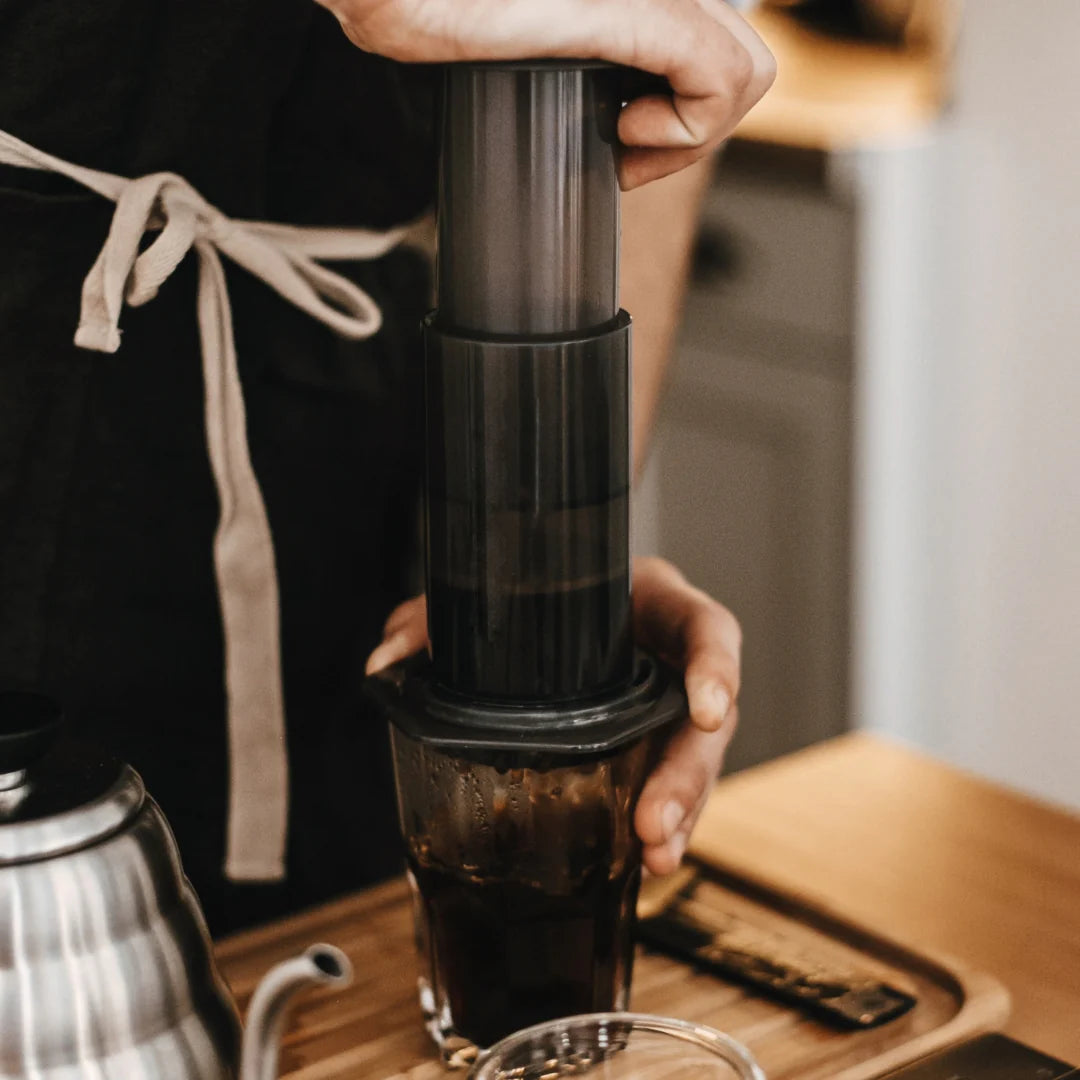 Make Coffee Using an AeroPress with Domestique